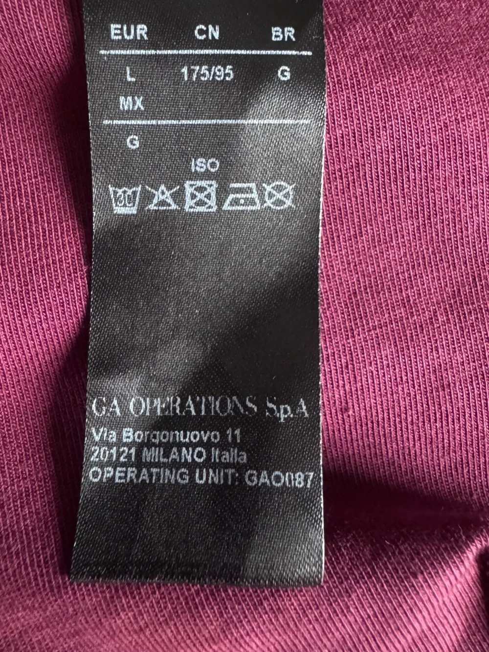 NWT Emporio Armani Men's Boxer Briefs Burgundy Size L Medium Trunk  $65